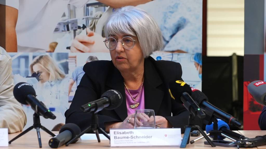 Bundesrätin Baume-Schneider ist stolz auf das Gesundheitspersonal