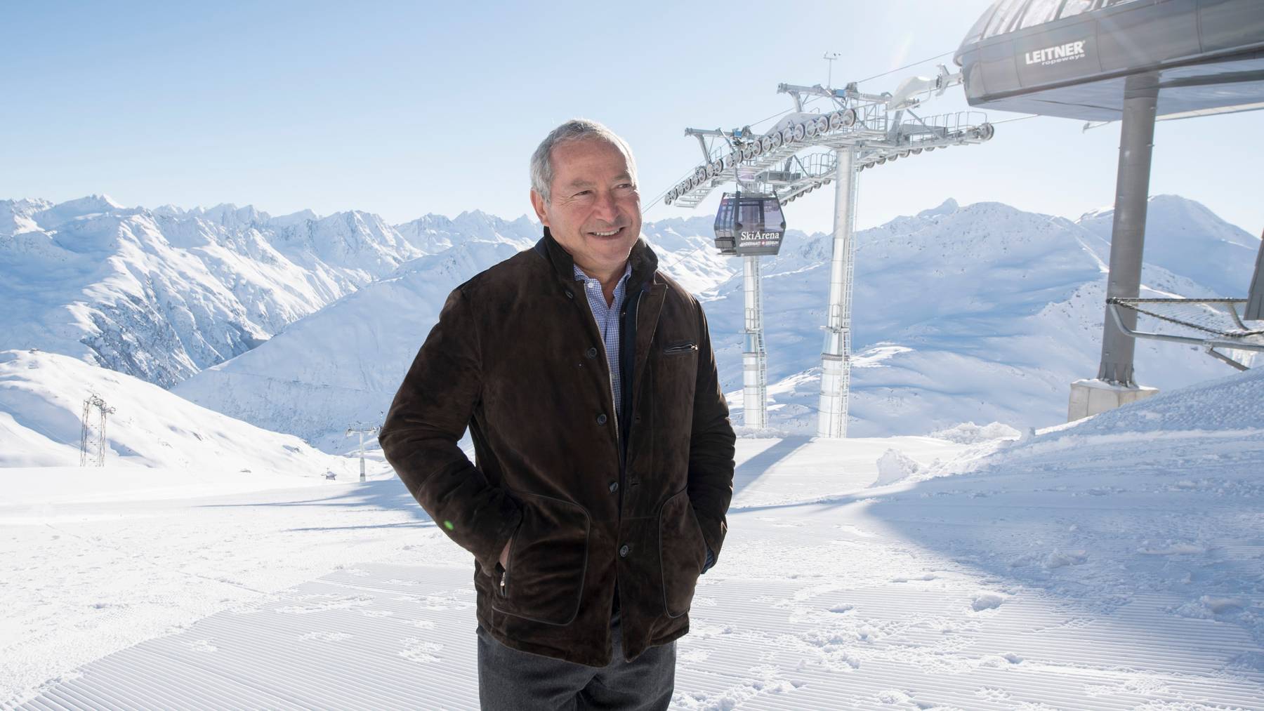 Bald Urner Ehrenbürger? – Der ägyptische Investor Samih Sawiris bei der Eröffnung der Skiarena Andermatt im Dezember 2018.