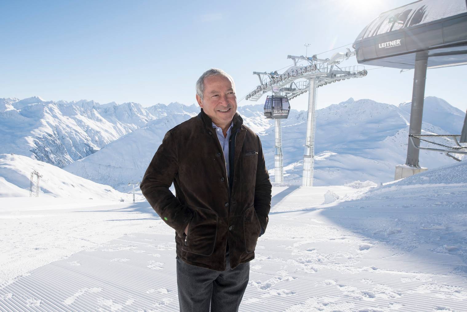 Der ägyptische Investor Samih Sawiris im Skigebiet Andermatt-Sedrun.