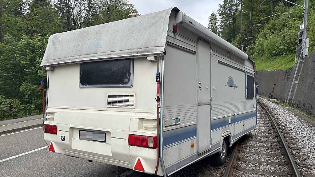 Am Mittwochmittag hatte sich auf der Strecke zwischen Teufen und St. Gallen ein Wohnwagen selbständig gemacht.