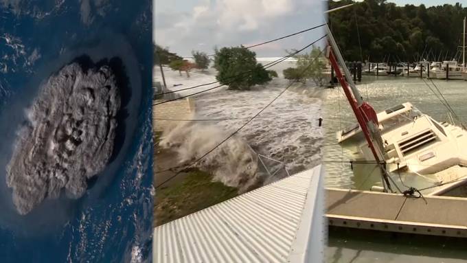 Ausbruch von Unterwasservulkan löst Tsunami in der Südsee aus