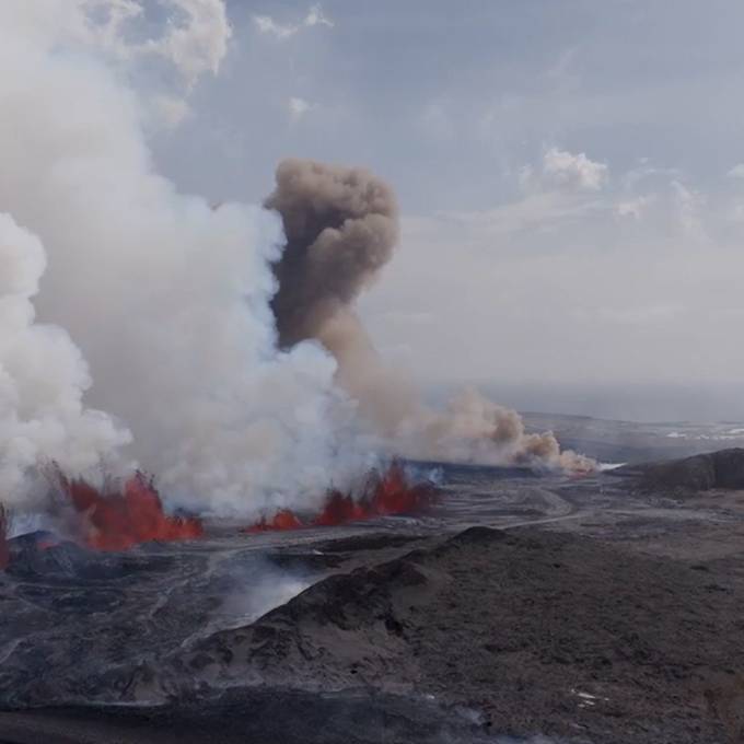 Vulkan auf Island ausgebrochen – Lage beruhigt sich 