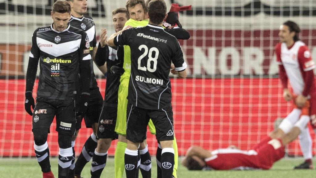 Freude beim FC Lugano: Die Tessiner entführen aus Thun drei Punkte