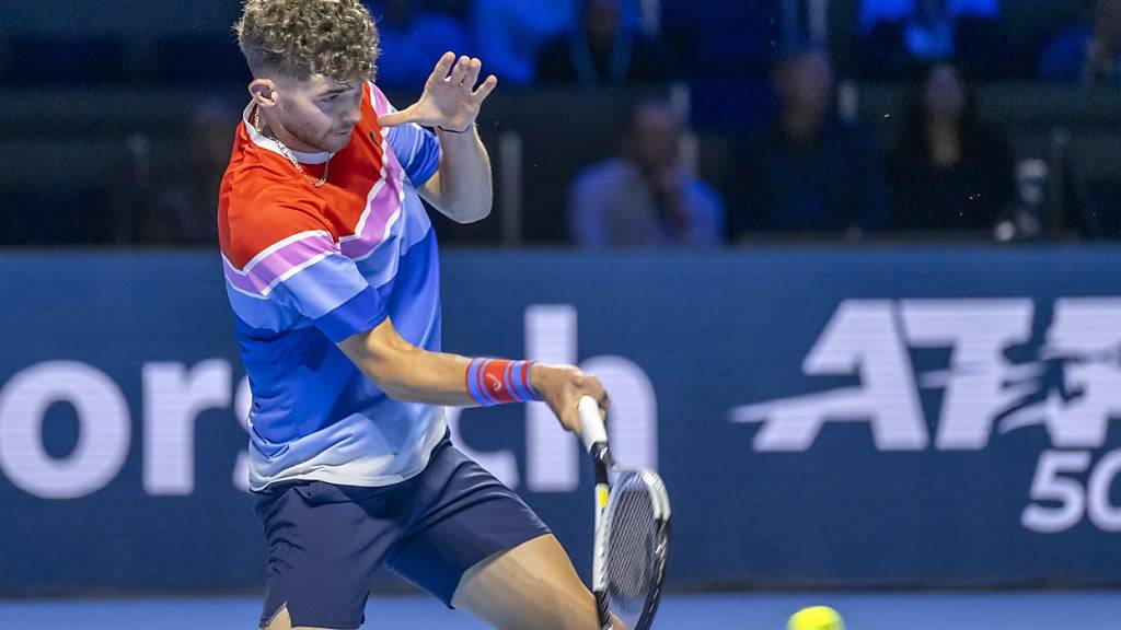 Jérôme Kym hält bei seiner Premiere in einem ATP-Hauptfeld gegen Ugo Humbert gut dagegen