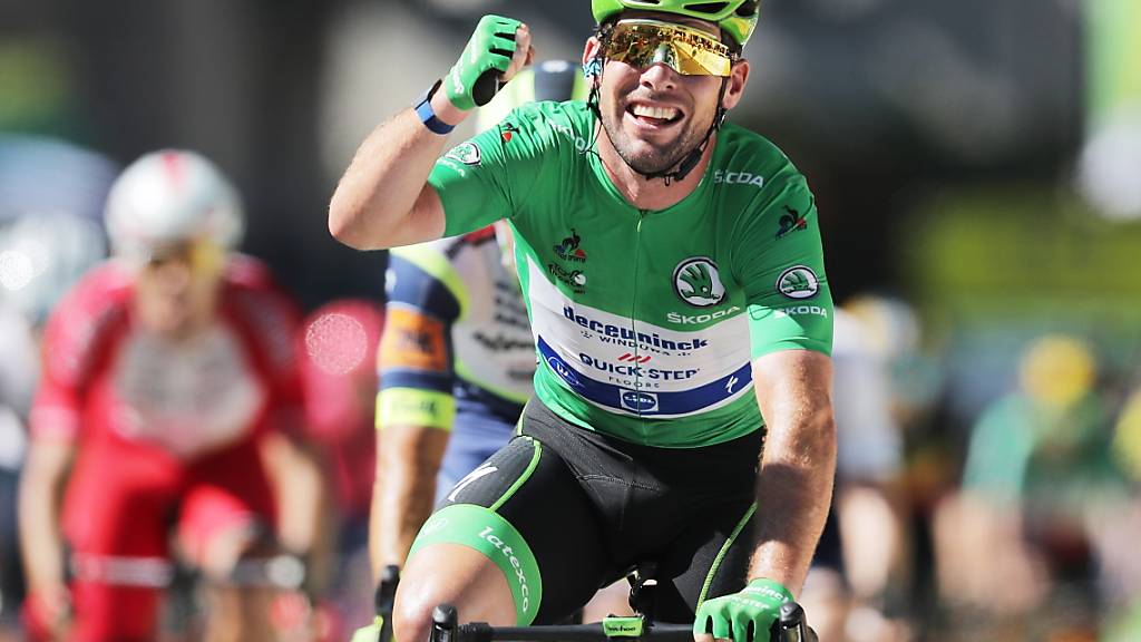 Mark Cavendish ballt die Faust: Erneut hat er eine Etappe der Tour de France gewonnen.