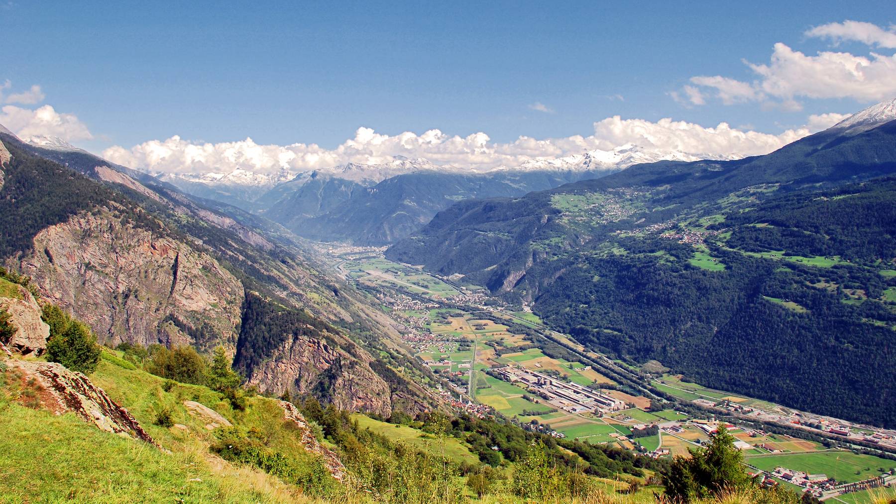 Das Rhonetal im Wallis ist eines der Täler, das in der Avenir-Suisse-Studie untersucht wurde.