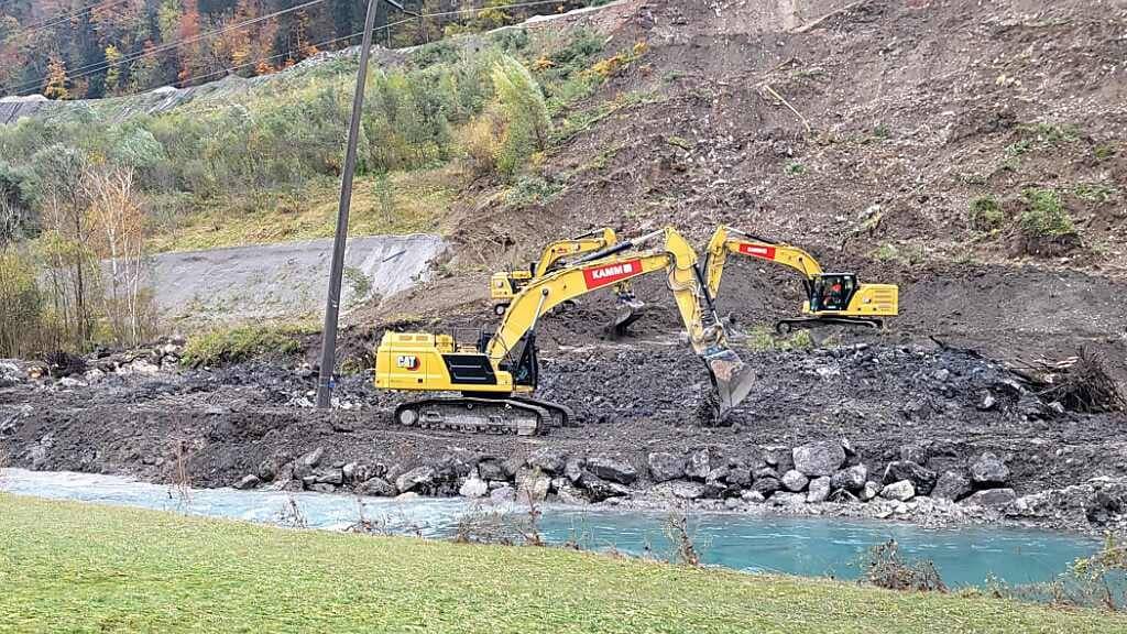 Arbeiten am Escherkanal kommen nach dem Erdrutsch voran