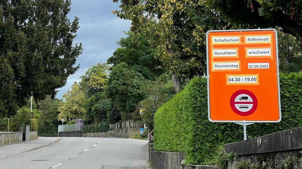 Die Schafscheid sorgt für Verkehrsbehinderungen.