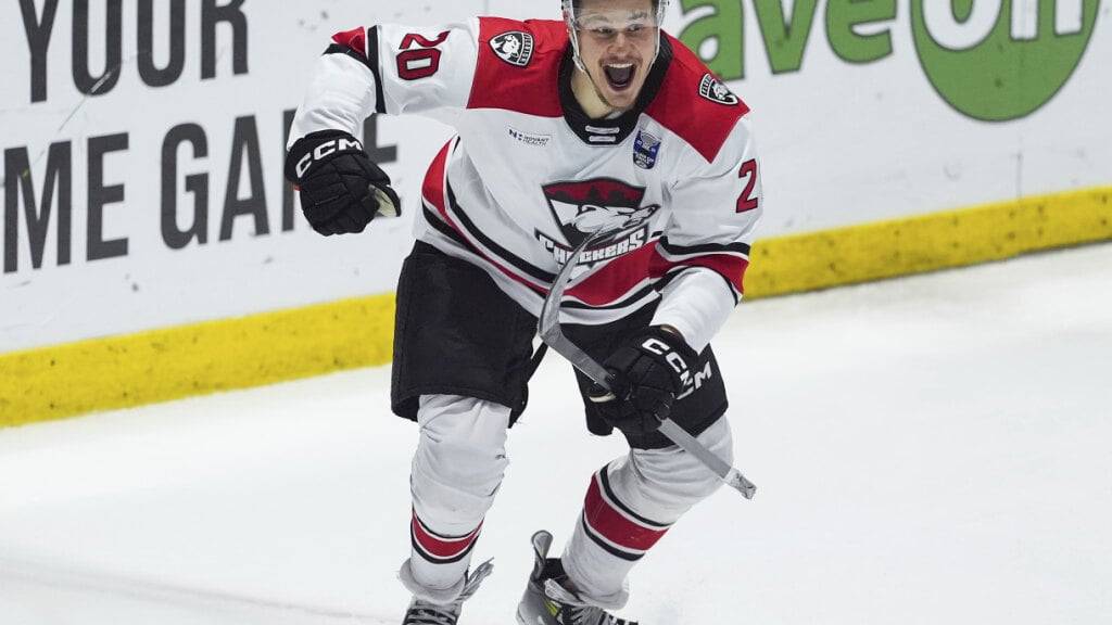 Jesse Puljujärvi im Einsatz für die Charlotte Checkers, dem Farmteam der Florida Panthers