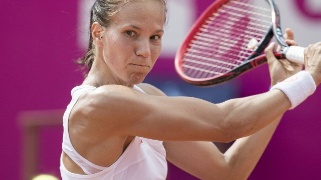Konzentriert zum Sieg: Viktorija Golubic steht in Bastad in der 2. Runde
