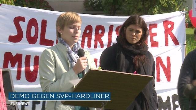 Demo gegen Asylpolitik in Oberwil-Lieli