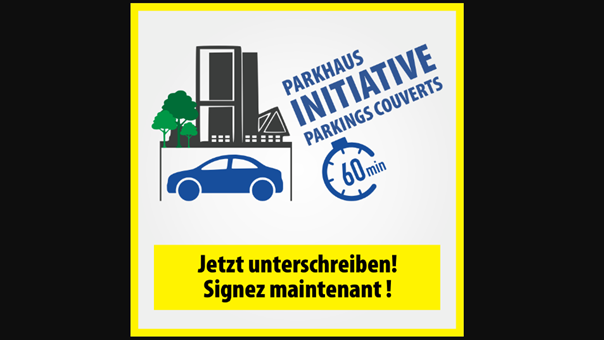 Lancierung der «Parkhaus-Initiative» in Biel am Donnerstag, 15.8.2024.