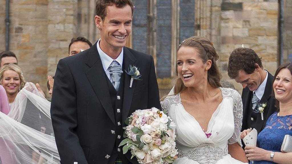 Andy Murray und Kim Sears bei der Hochzeit.
