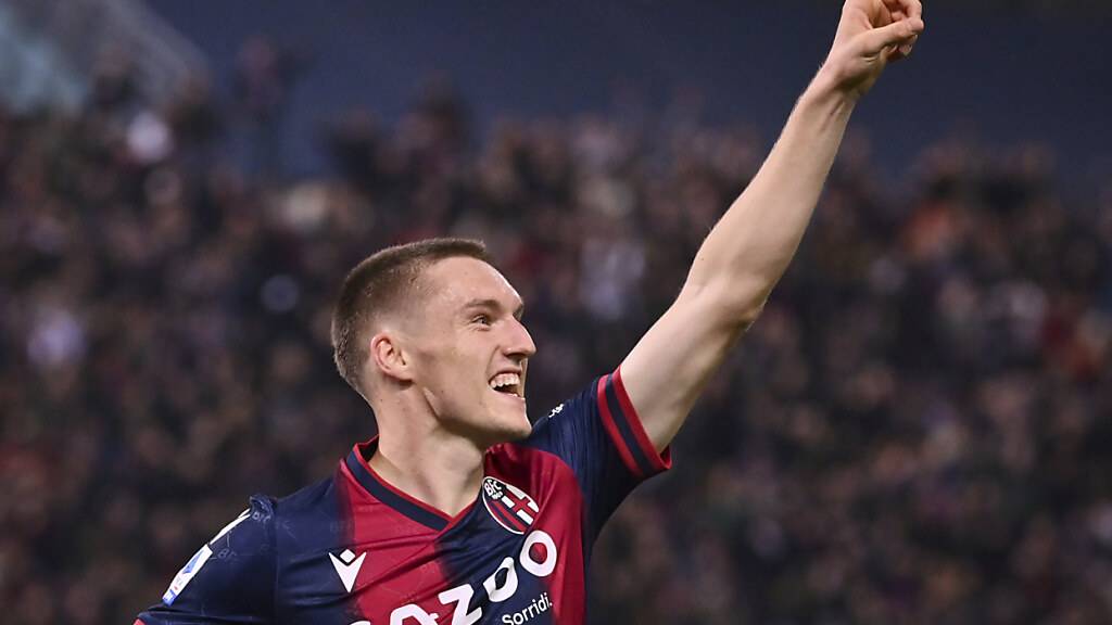 Michel Aebischer jubelt weiterhin im Bologna-Dress