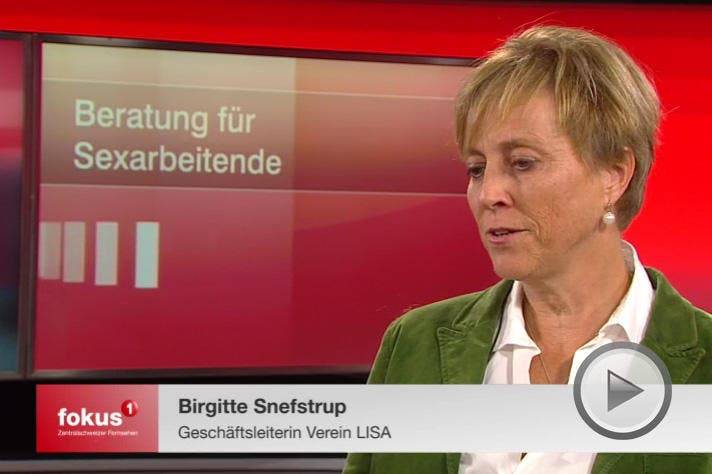 Birgitte Snefstrup vom Verein LISA im Tele1 Interview