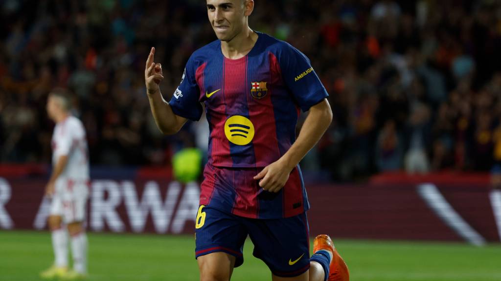 Barcelonas Fermin Lopez erzielt beim 6:1-Sieg gegen Olympiakos Piräus drei Treffer