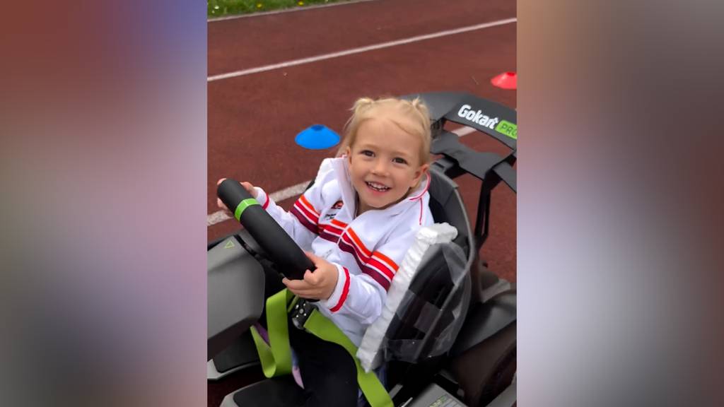 Sogar Usain Bolt findet sie toll: Dreijährige aus Luzern geht mit Gokart-Videos viral