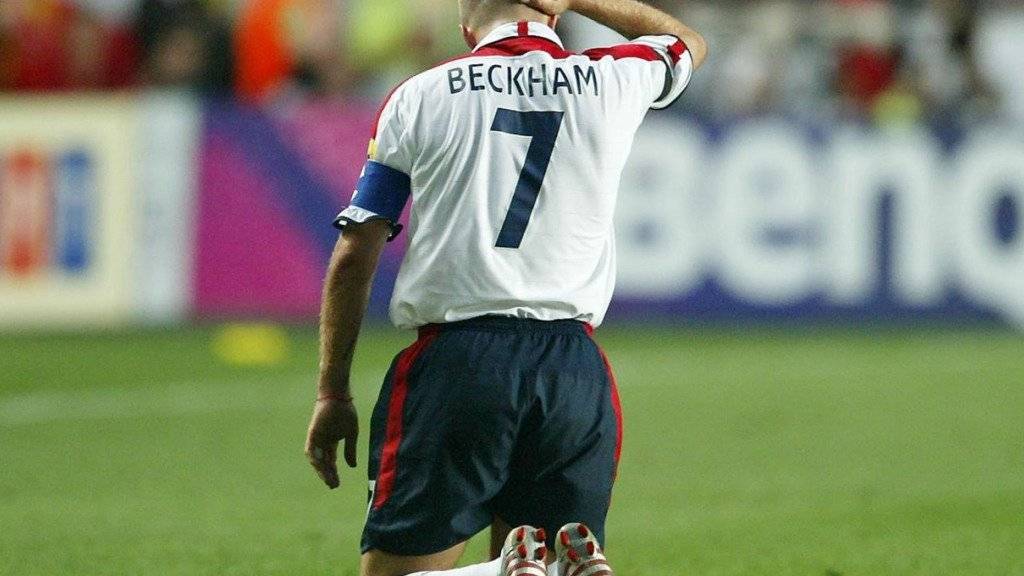 Schoss seinen Penalty im EM-Viertelfinal 2004 gegen Portugal über das Tor: David Beckham