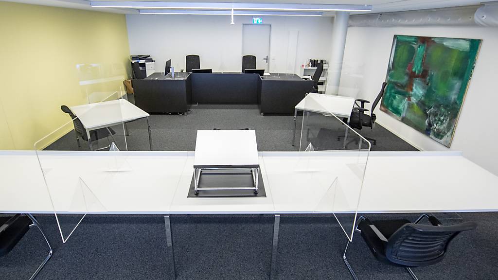 Der Saal des Kriminalgerichts Luzern, in dem am 13. Juni der Prozess gegen die mutmassliche Menschenhändlerin stattgefunden hatte. (Archivaufnahme)