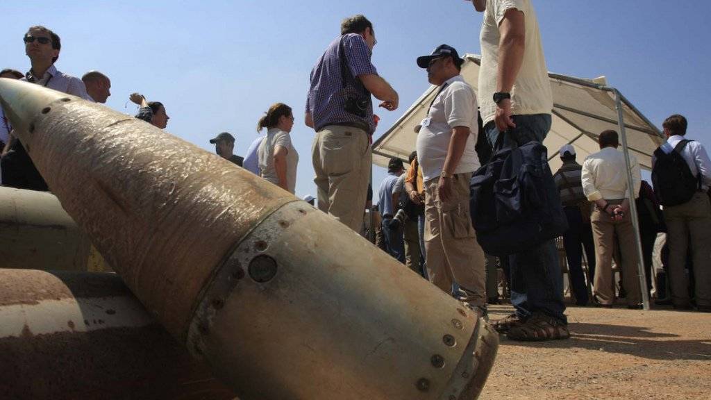 Der Einsatz von Streubomben ist weltweit geächtet. Dennoch wird solche Munition gerade in Syrien und im Jemen regelmässig eingesetzt. (Archiv)