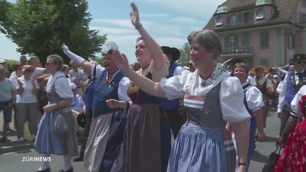 Jodler schwitzen am Jodlerfest