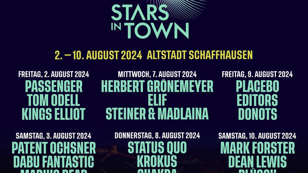 Das Line-up des Stars in Town 2024