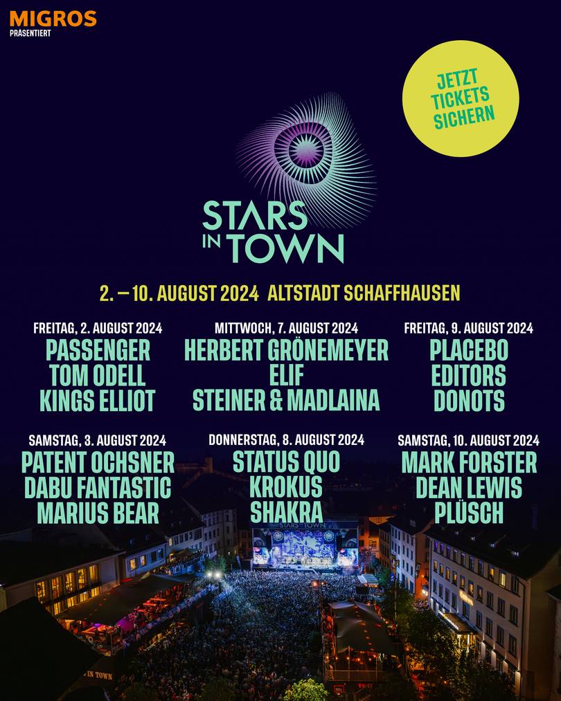 Das Line-up des Stars in Town 2024