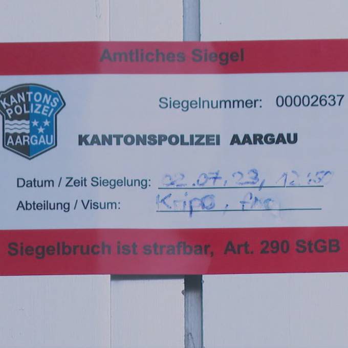 Nach Sprengstofffund in Strengelbach: Weitere Person verhaftet