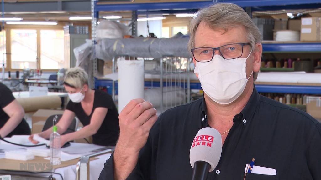 Berner Innovationsfabrik stellt recycle- und desinfizierbare Atemschutzmasken her