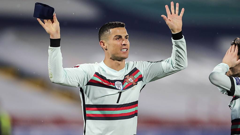 Cristiano Ronaldo ärgerte sich in Belgrad wegen eines nicht gegebenen Tores in der Nachspielzeit