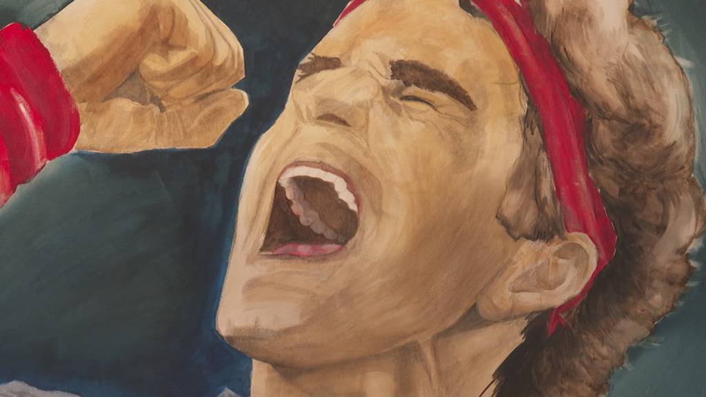 Ausstellung über selbstgemalte Federer-Bilder