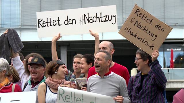 Protest gegen Streichung von Nachtzügen