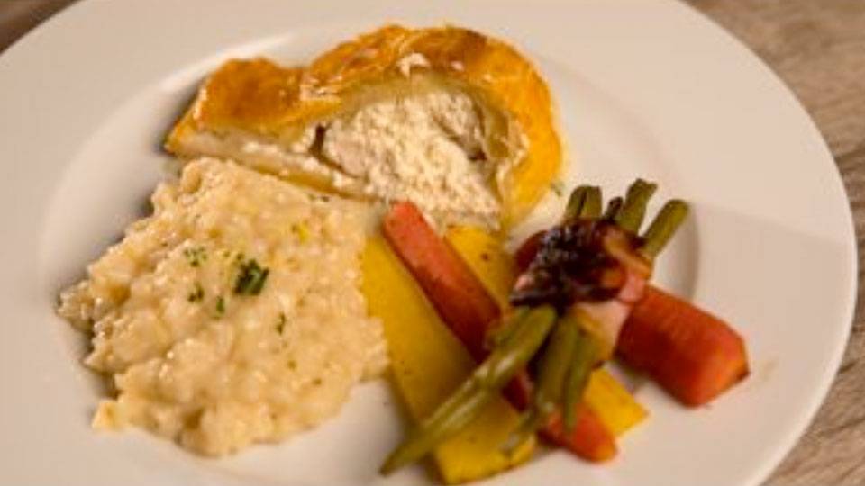 Pouletbrüstli im Quarkteig
