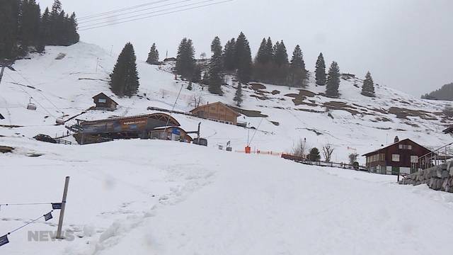 Regen statt Schnee in den Bergen