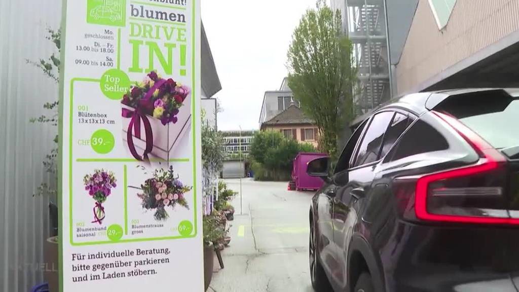 Bouquet statt Burger: So funktioniert der erste Blumen-Drive-in im Aargau