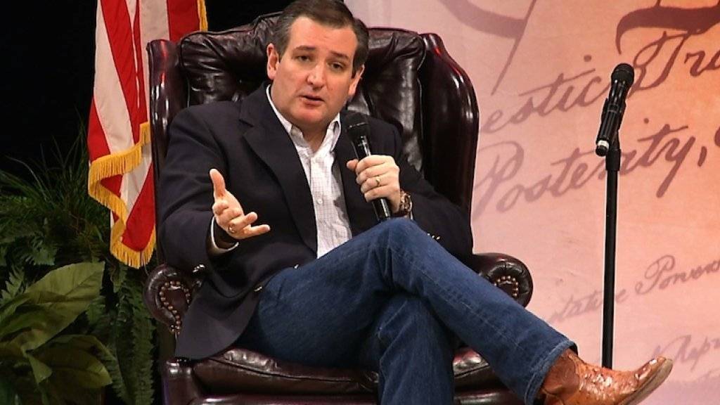 Der erzkonservative Senator aus Texas, Ted Cruz, bei einer Wahlkampfveranstaltung in South Carolina. Er soll laut einer neuen Umfrage Donald Trump in der landesweiten Wählergunst überholt haben.