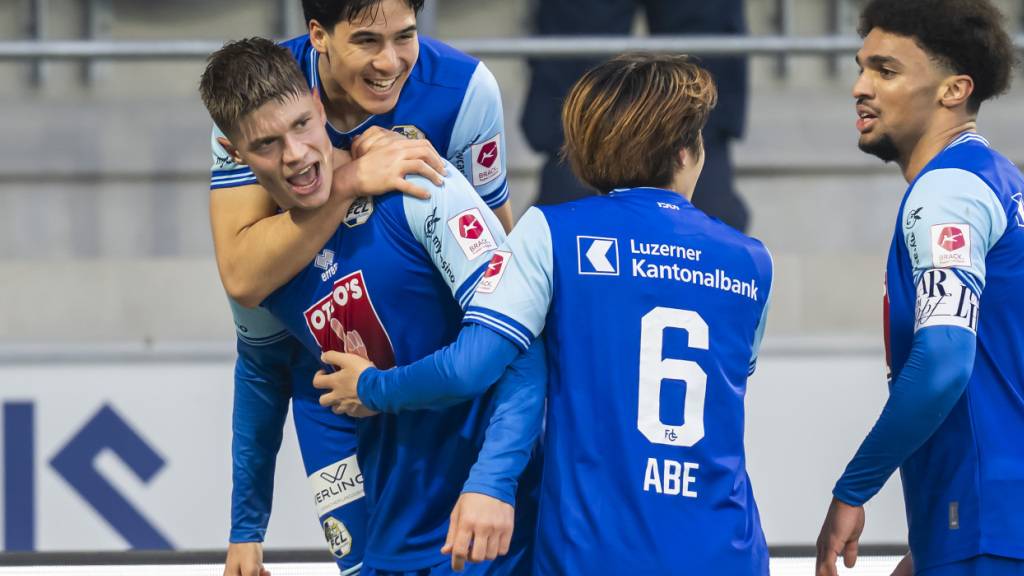 Luzerns Stürmer Lars Villiger wurde in der Nachspielzeit zum Doppeltorschützen