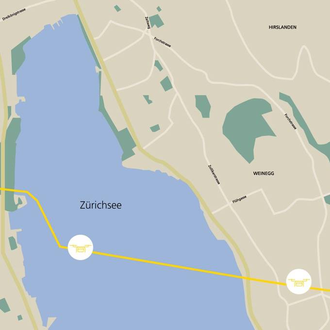 Post verliert Drohne über dem Zürichsee