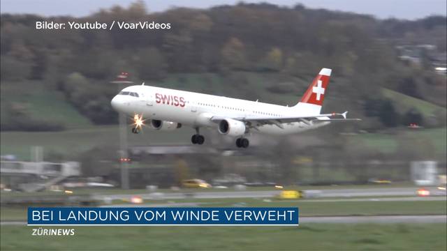 Wegen Sturm keine Landung am Zürcher Flughafen