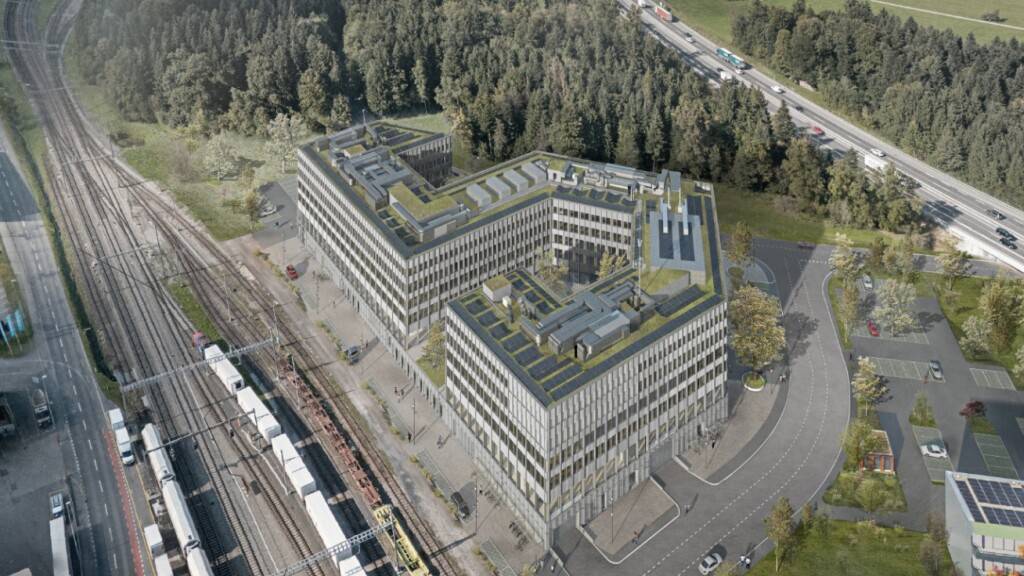 Das geplante Sicherheitszentrum befindet sich beim Bahnhof Rothenburg Station, unweit der Autobahn.