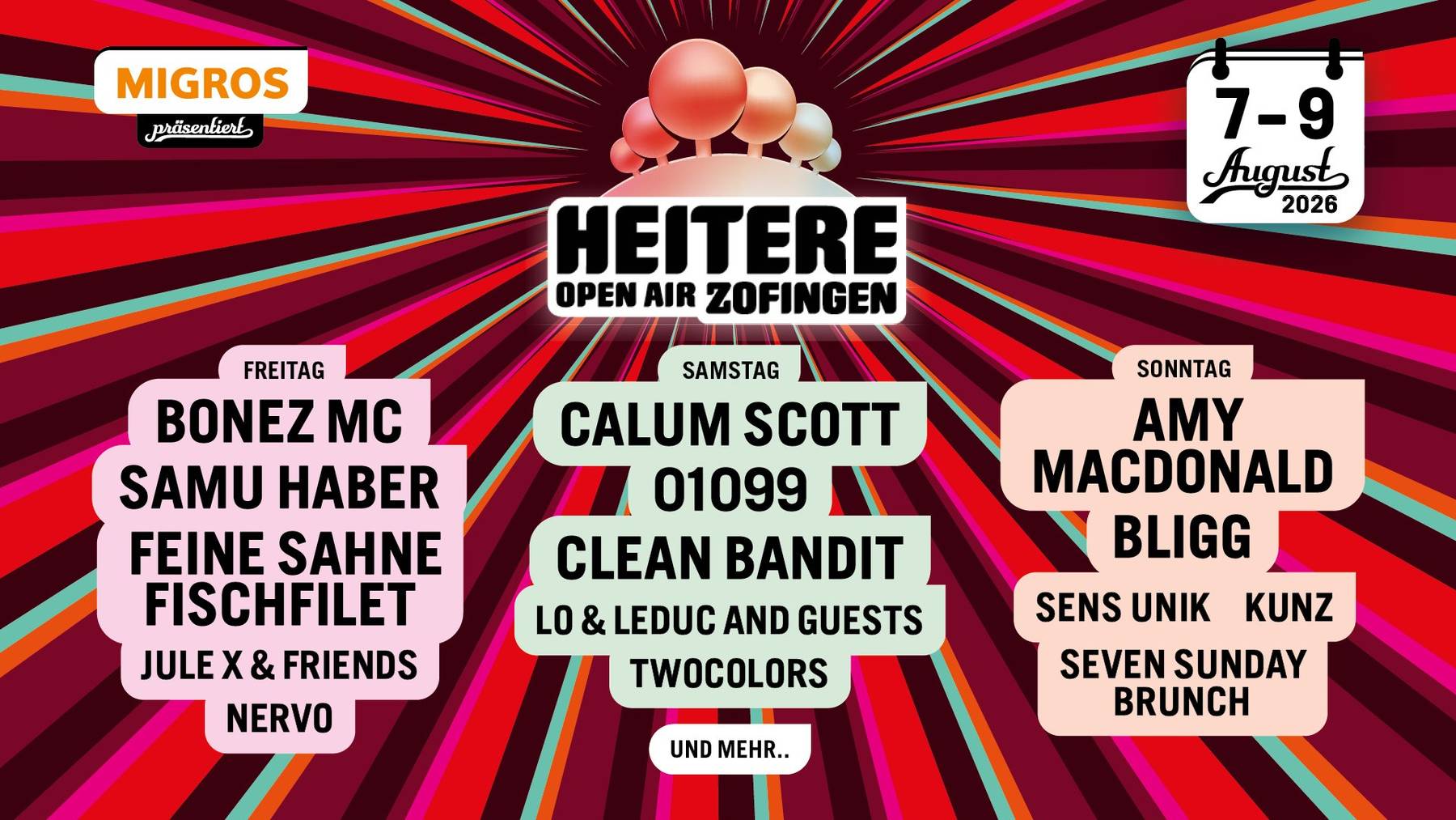 Heitere LineUp