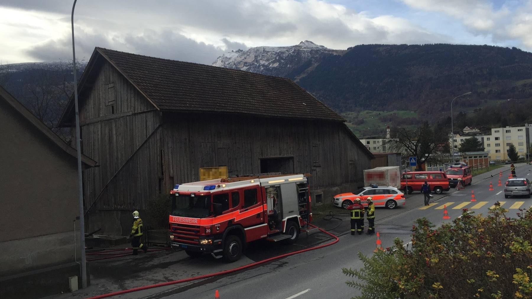 Diese Scheune in Sargans hat gebrannt. War es Brandstiftung?