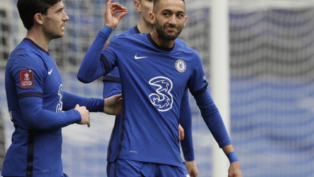 Hakim Ziyech erzielte für Chelsea das 2:0 im Cup-Viertelfinal