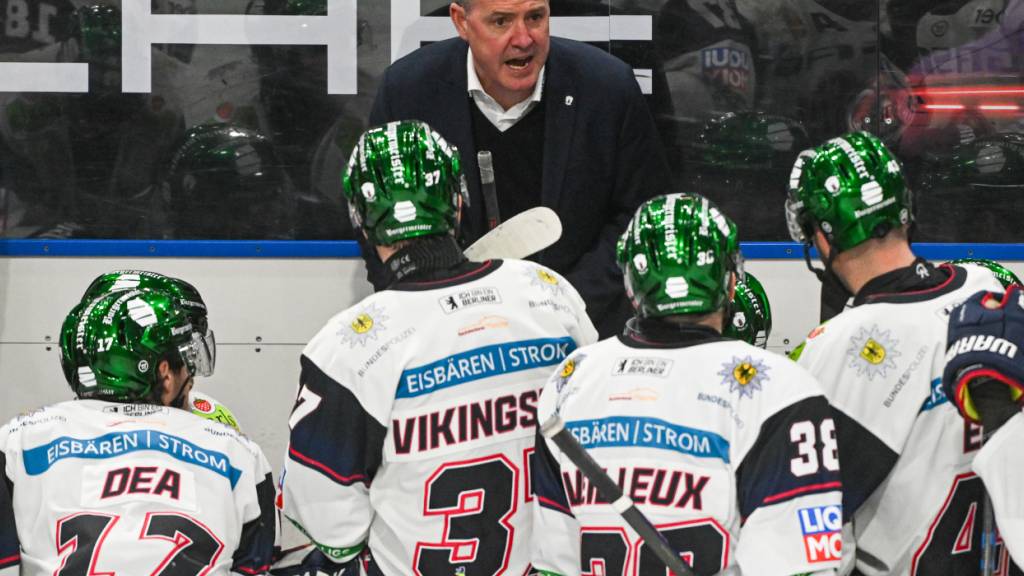 Trainer Serge Aubin fand die richtigen Worte: Die Eisbären Berlin stiegen nur als Sechster der Qualifikation in die Playoffs
