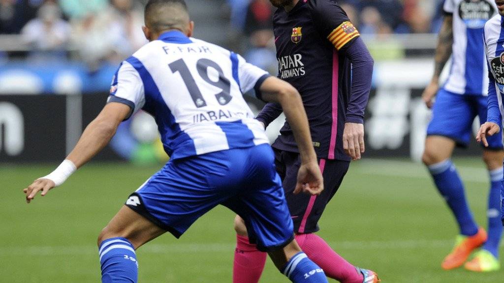 Lionel Messi und Co. fanden kein Rezept gegen La Coruña