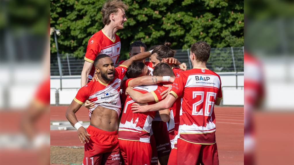 Der FC Solothurn jubelt