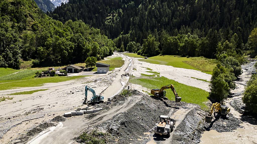 Wallis hebt Hochwasserwarnung für Rhone und Seitenflüsse auf