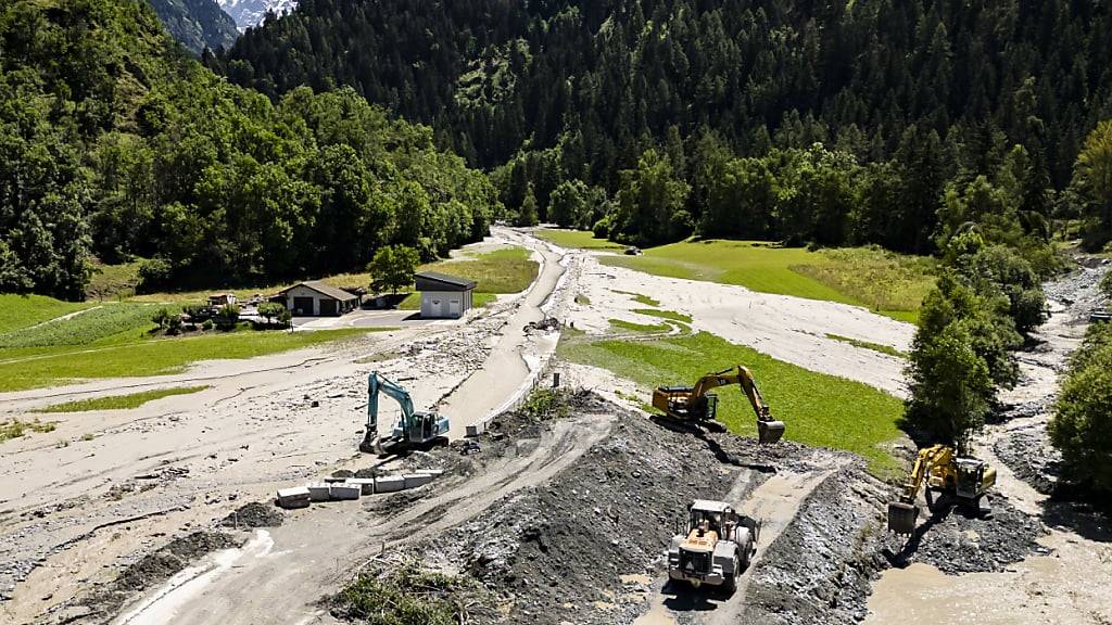 Im Val de Bagnes muss nach den Unwettern aufgeräumt werden. (Archivbild)