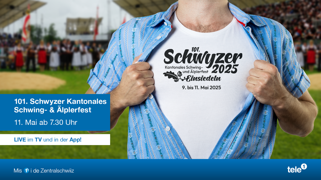 Das Schwyzer Kantonale in Einsiedeln live bei Tele 1