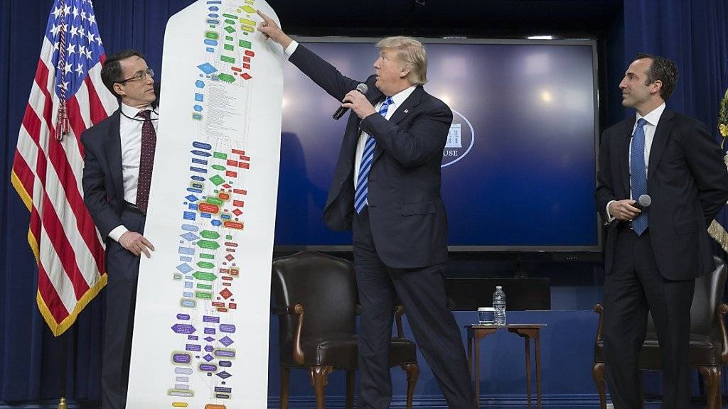 Der Vereinfachung von Bewilligungen für Infrastrukturbauten wie Autobahnen räumt US-Präsident Donald Trump hohe Bedeutung zu. (Archivbild)